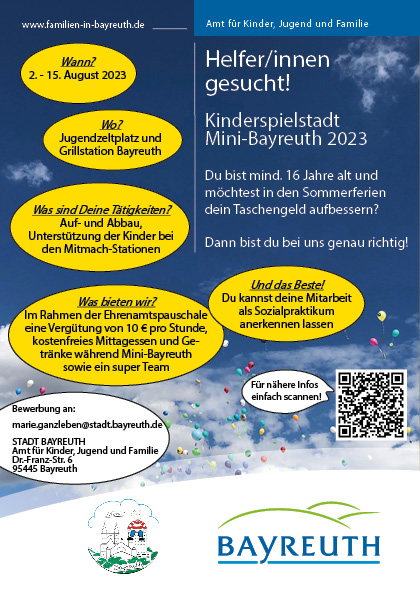 Mini Bayreuth sucht Helfer