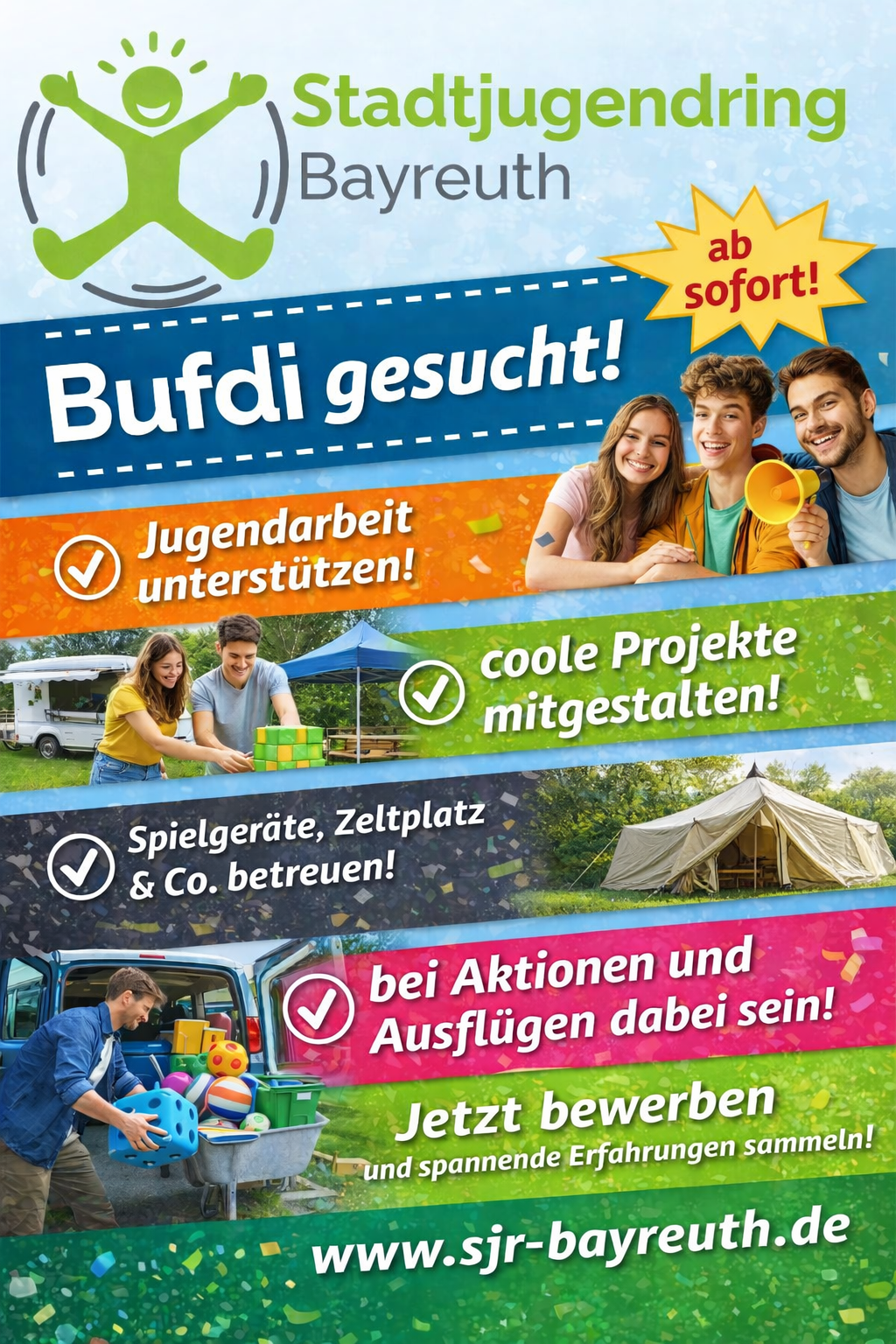 Bufdi für Stadtjugendring gesucht